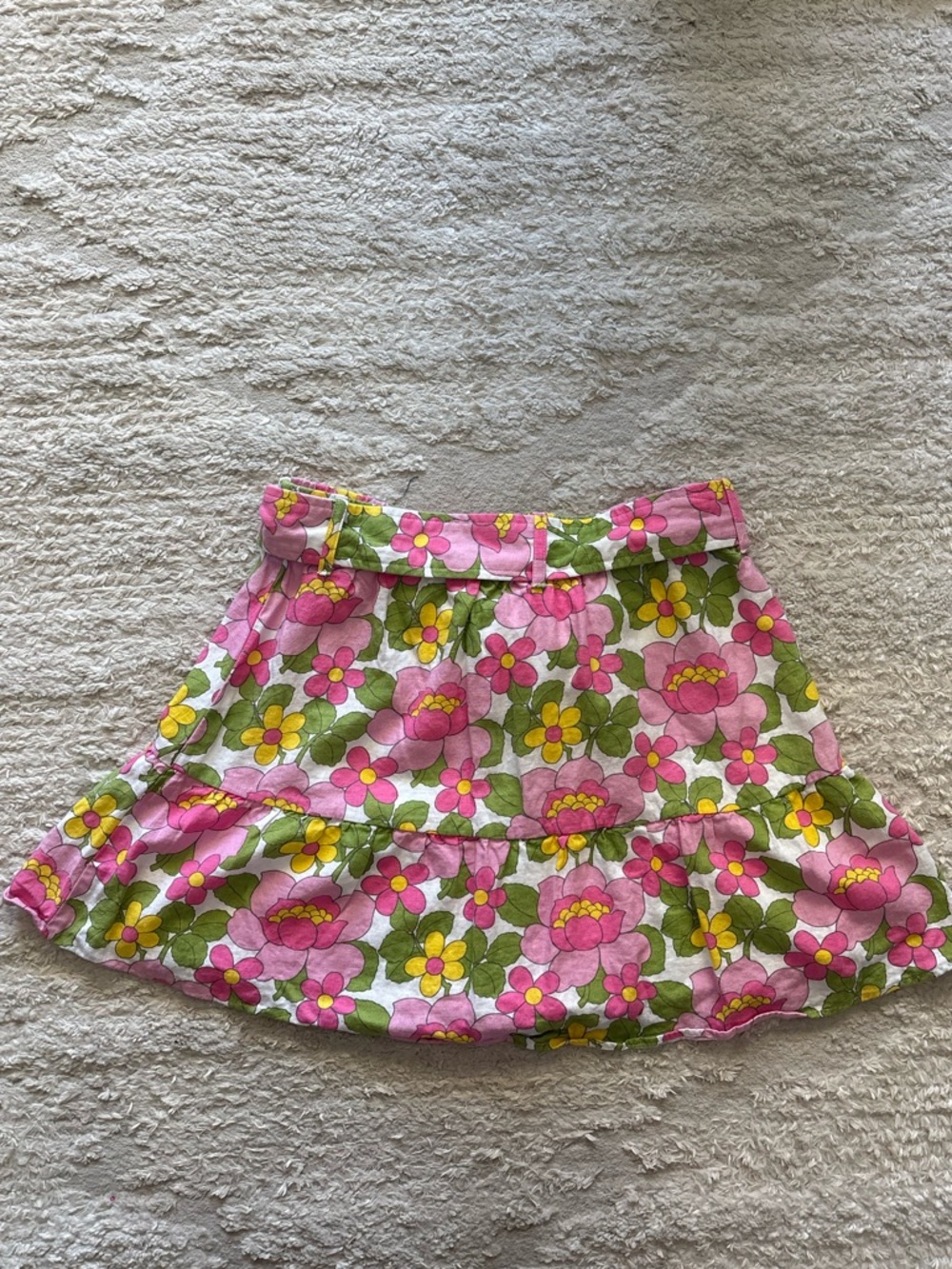 Show Me Your Mumu Fiona Skirt in the Fresh Floral pink pattern Size S - Picture 4 of 5